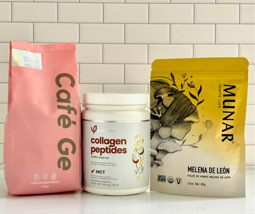 café con colágeno y adaptógenos