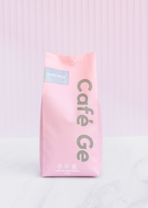 Bolsa rosa de cafe patrona