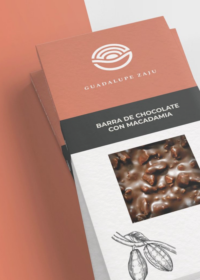 Barras de chocolate en empaque rojo con blanco
