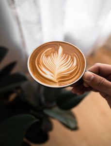 Taza con arte latte