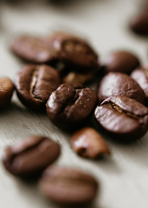 Granos de cafe tostados
